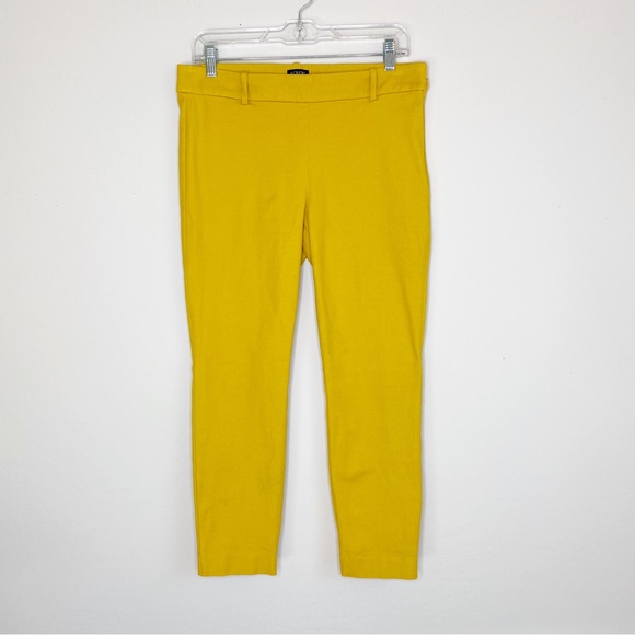 J. Crew Winnie Pant Golden Straw Mustard Yellow Ankle Chino Size 8 - Picture 2 of 13